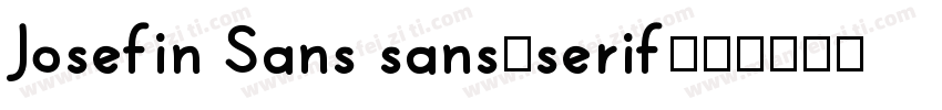 Josefin Sans sans-serif字体转换